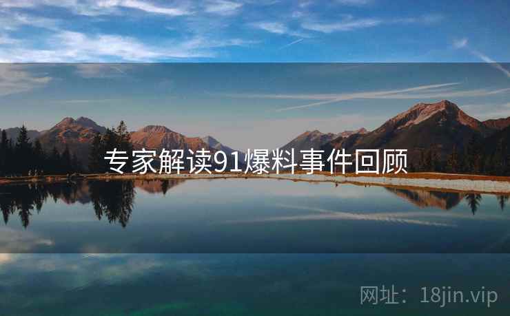 专家解读91爆料事件回顾