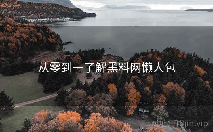 从零到一了解黑料网懒人包