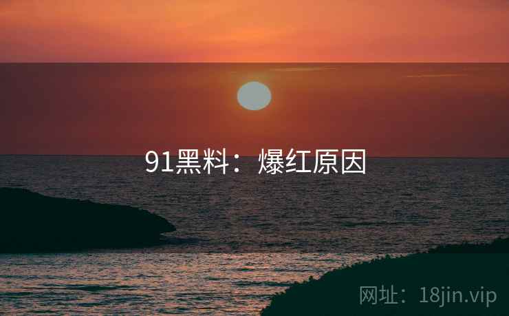 91黑料：爆红原因