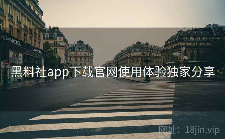 黑料社app下载官网使用体验独家分享